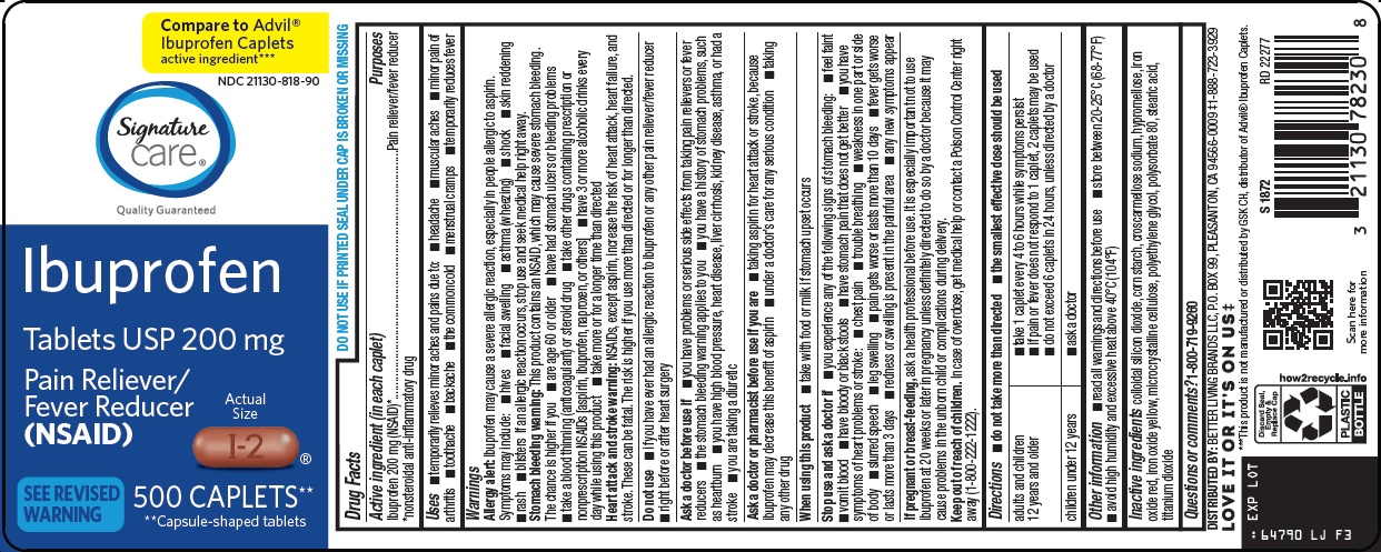 Pill image for Better Living Brands Llc Ibuprofen Drug Facts