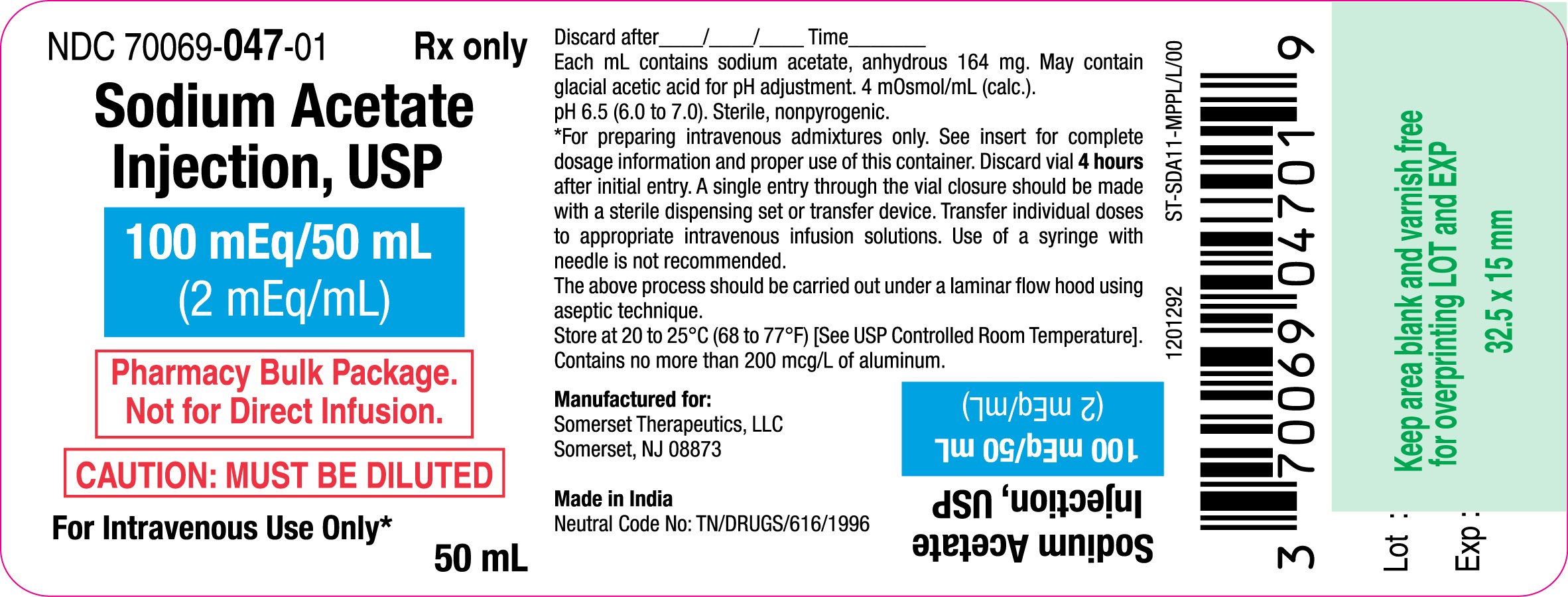 Pill image for Sodium Acetate Injection, Usp
