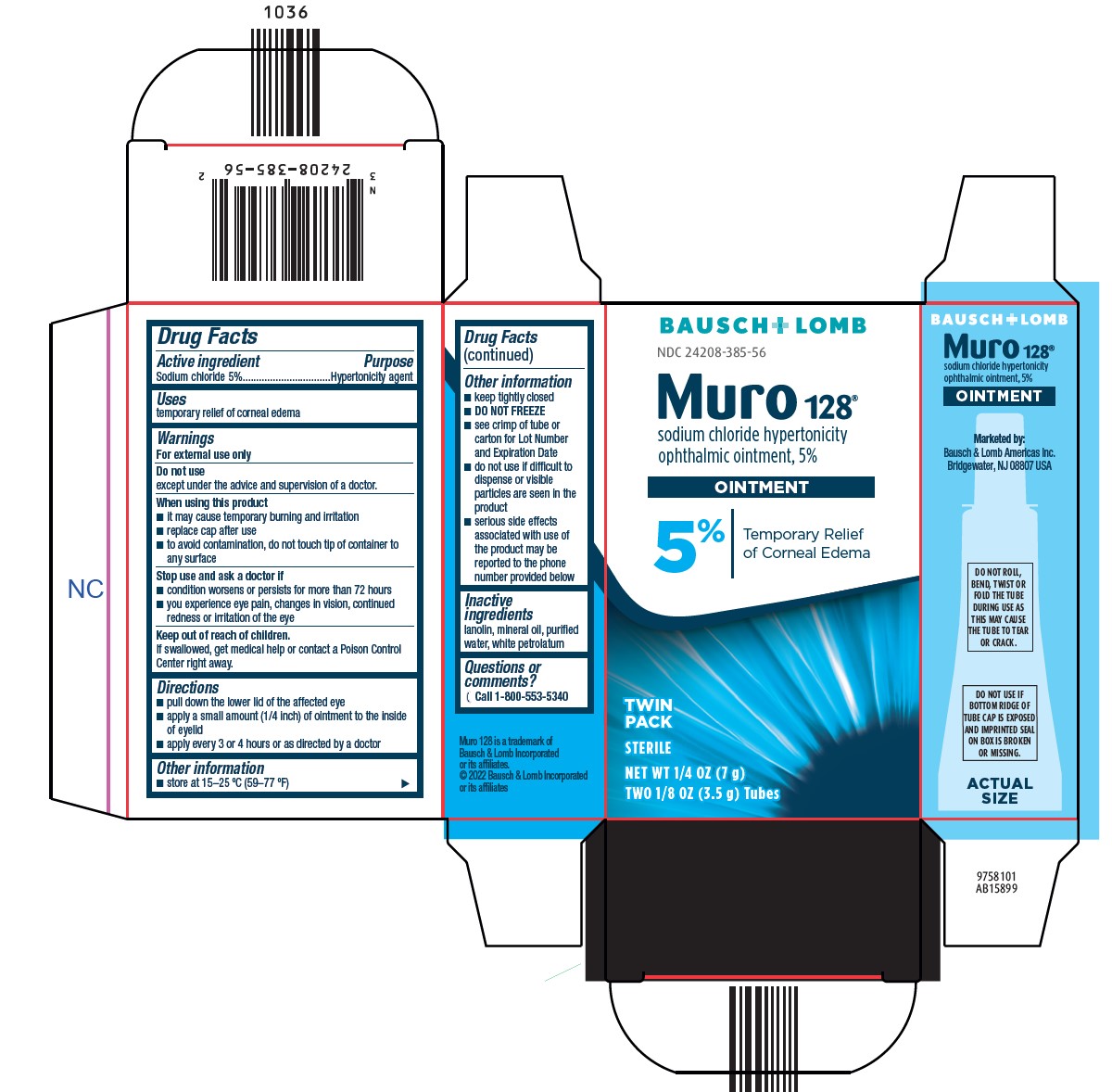 Pill image for Muro 128 Drug Facts