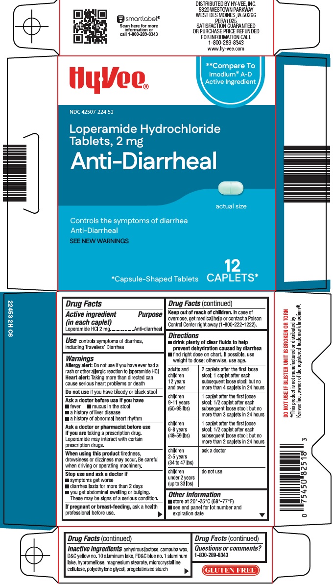 Pill image for Hy-vee, Inc. Anti-diarrheal Drug Facts