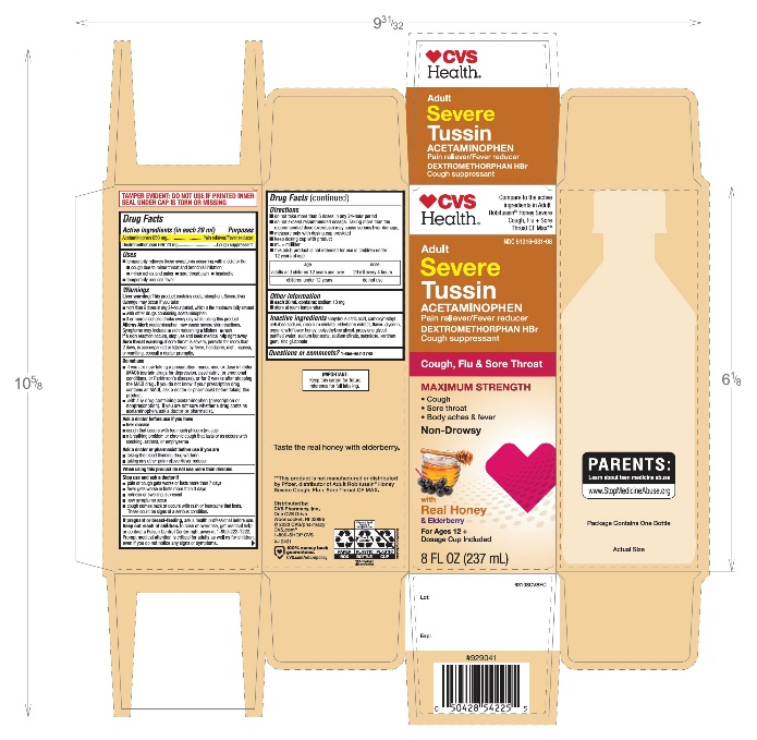 Pill image for Cvs Severe Daytime Cough, Flu+sore Throat Drug Facts
