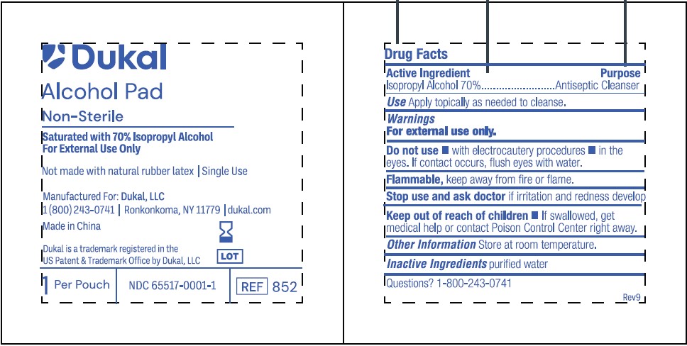 Pill image for 65517-0001 - Alcohol Prep Pads