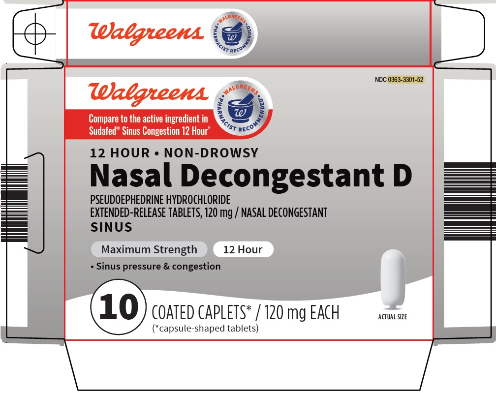 Pill image for walgreen co. nasal decongestant d drug facts