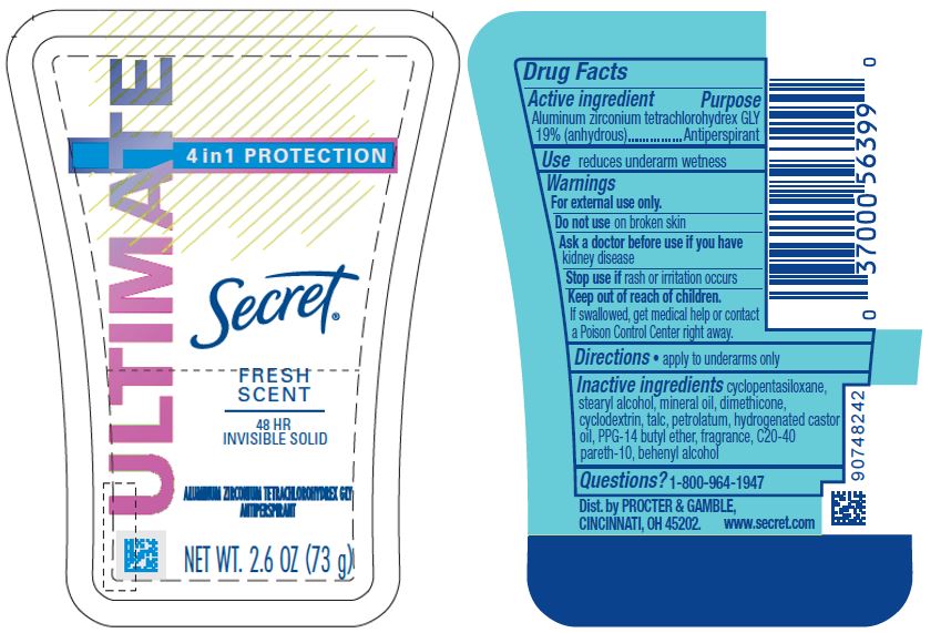 Pill image for secret ultimate fresh scent invisible solid
