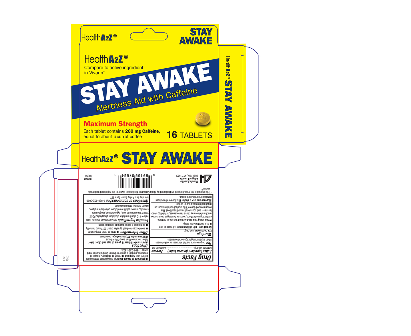 Pill image for 076 - Health A2z Stay Awake