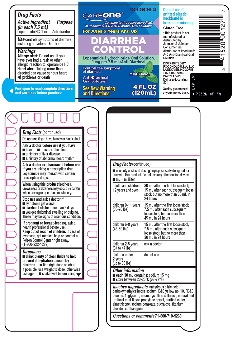 Pill image for American Sales Company Diarrhea Control Drug Facts