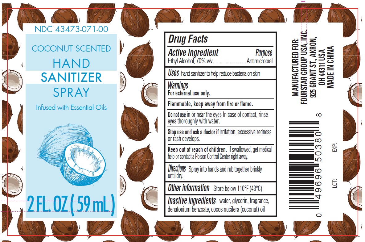 Pill image for Coconut Scented Hand Sanitizer Spray