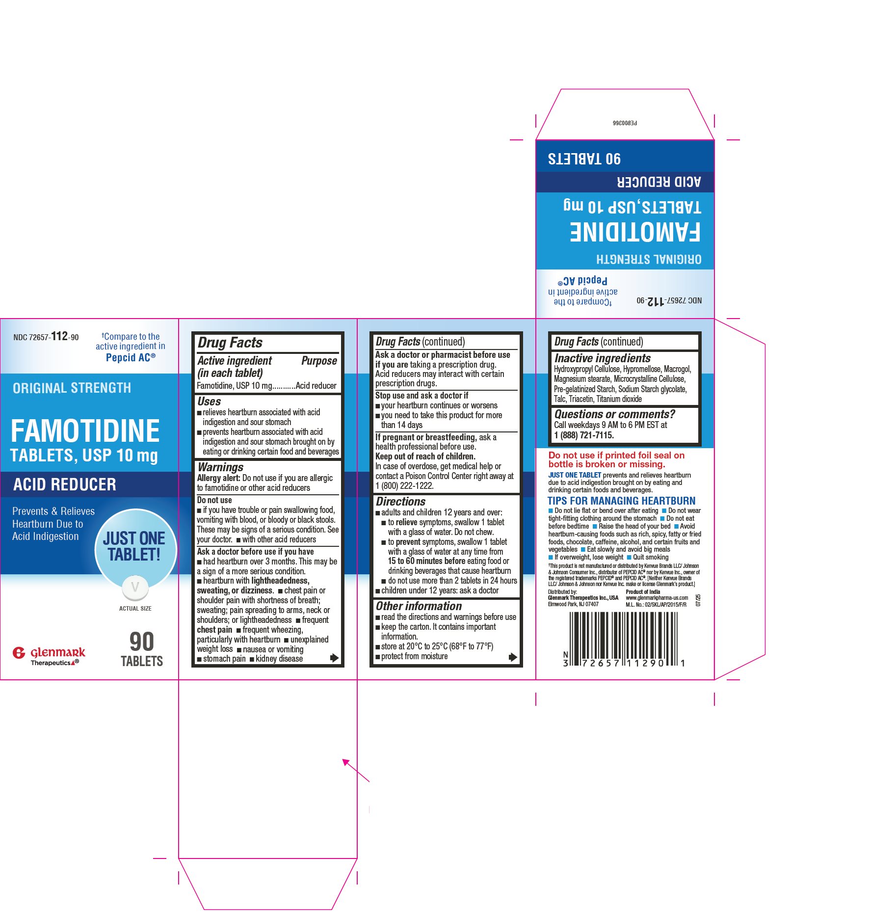 Pill image for Famotidine Tablets