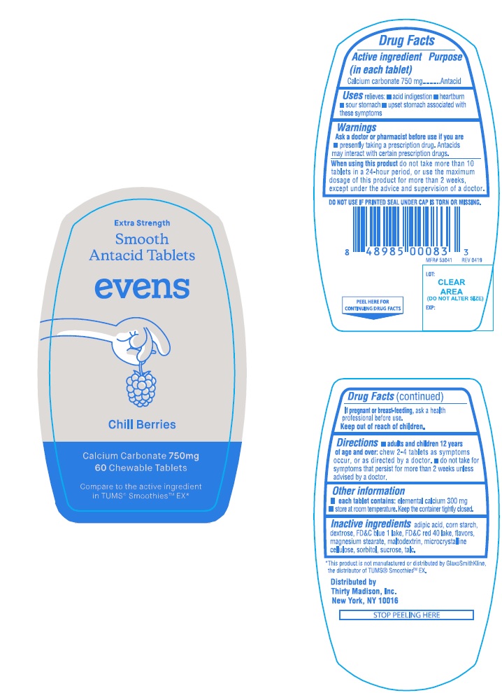 Pill image for Extra Strength Smooth Antacid Chill Berries