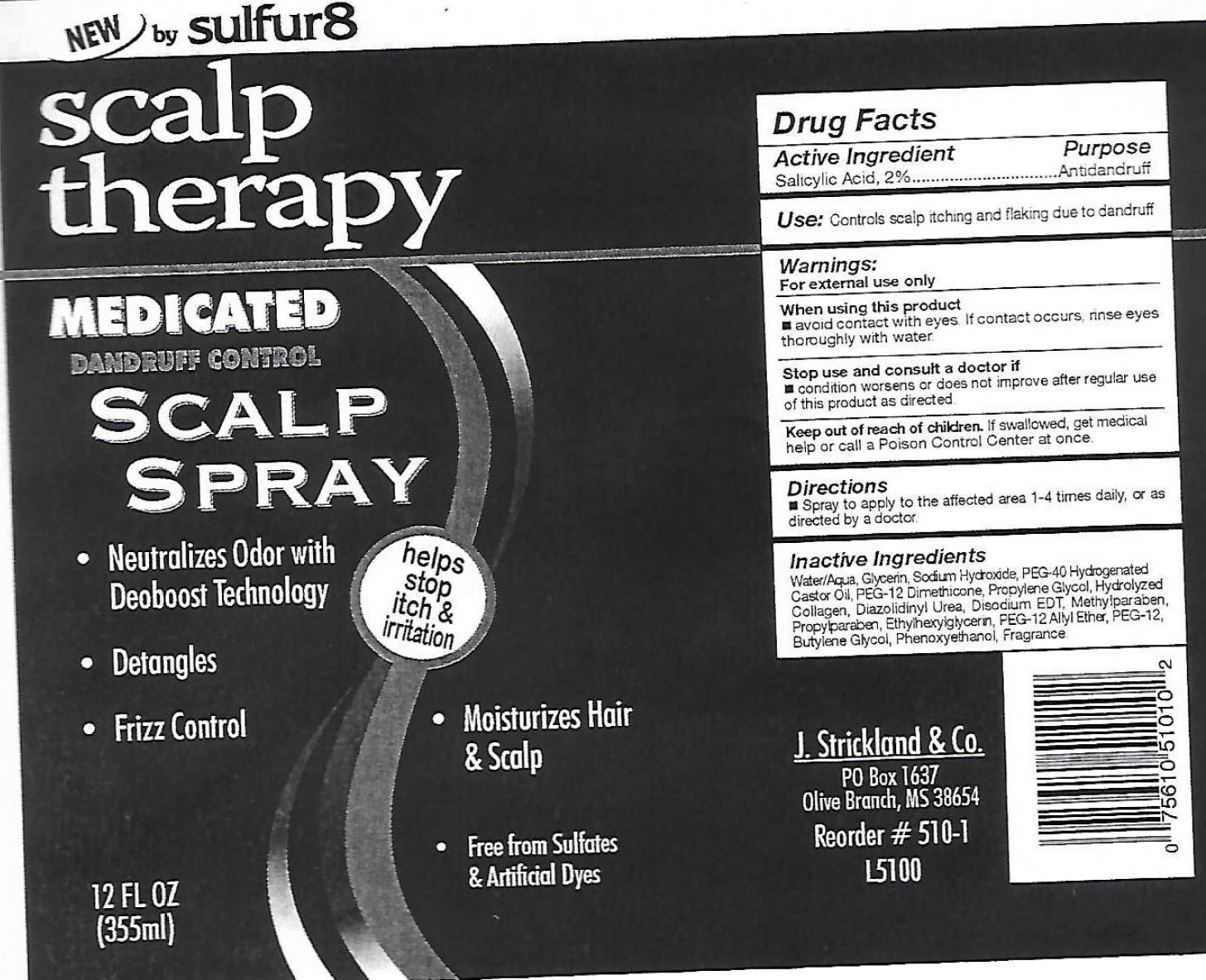 Pill image for Sulfur 8 Scalp Therapy Medicated Dandruff Control Scalp Spray