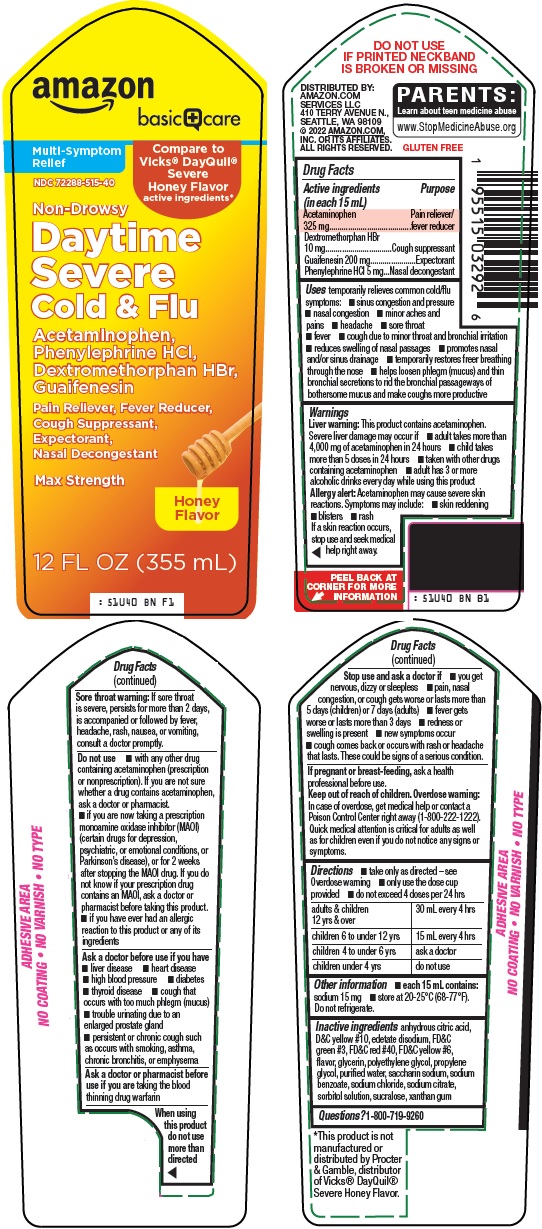 Pill image for Amazon Daytime Severe Cold & Flu Drug Facts