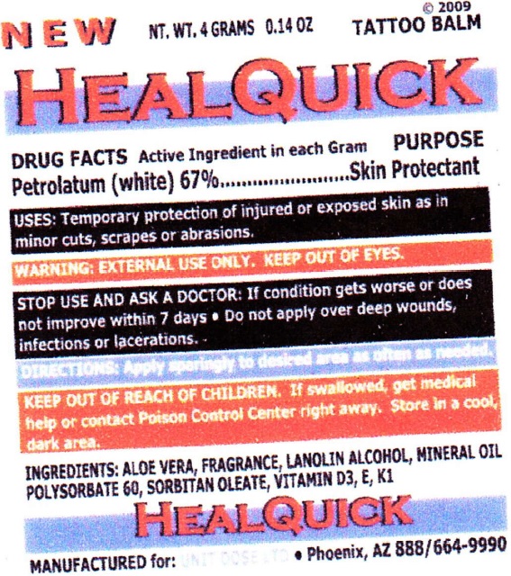 Pill image for Healquick Tattoo Balm