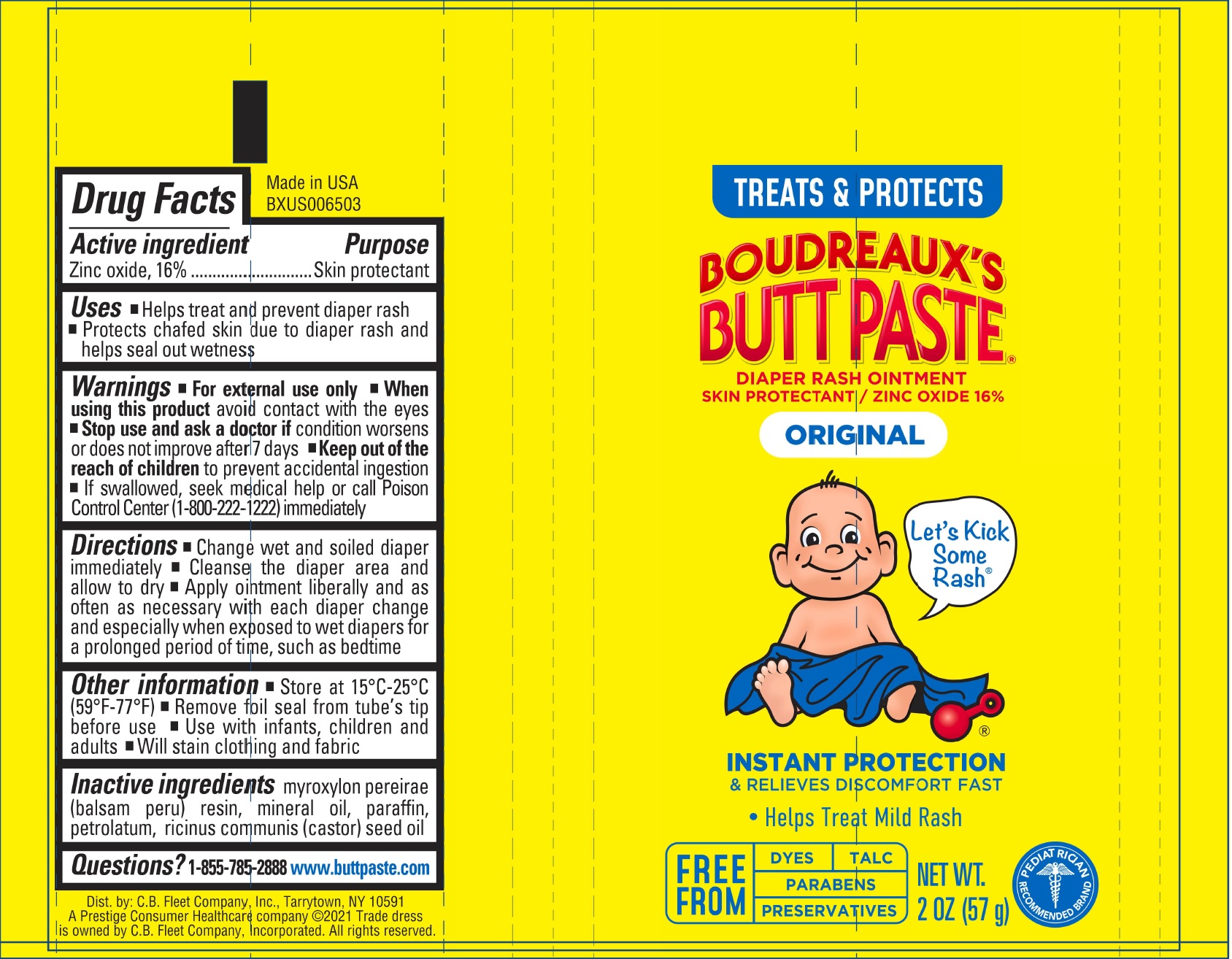 Pill image for Boudreaux’s Butt Paste Diaper Rash Ointment Original