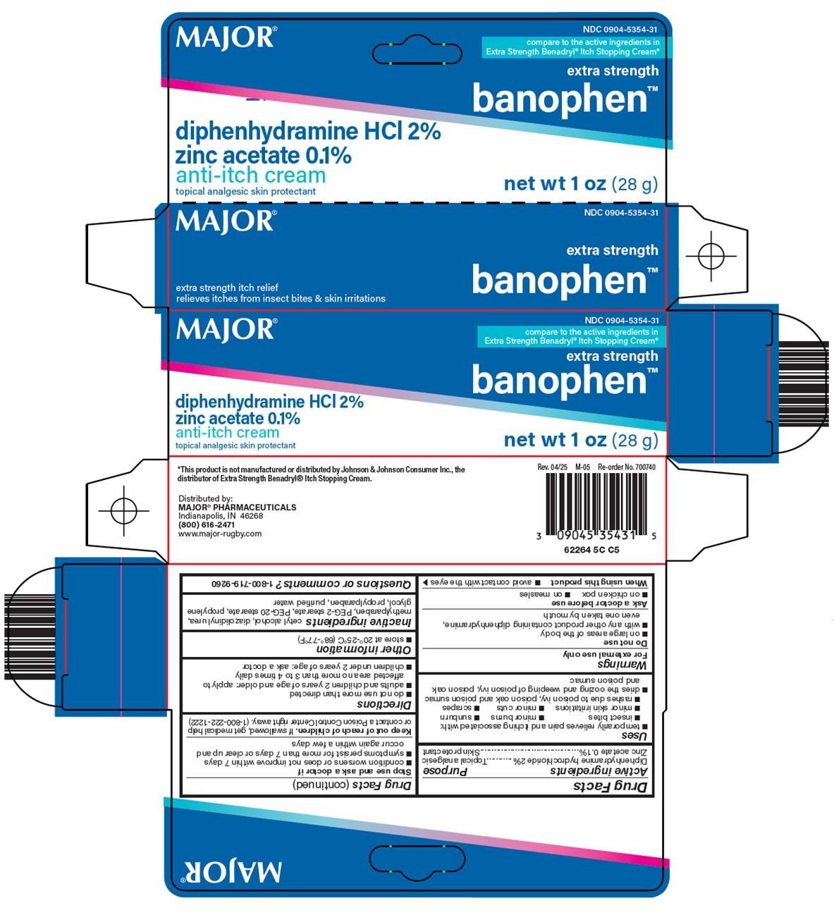 Pill image for Major Pharmaceuticals Banophen™ Drug Facts