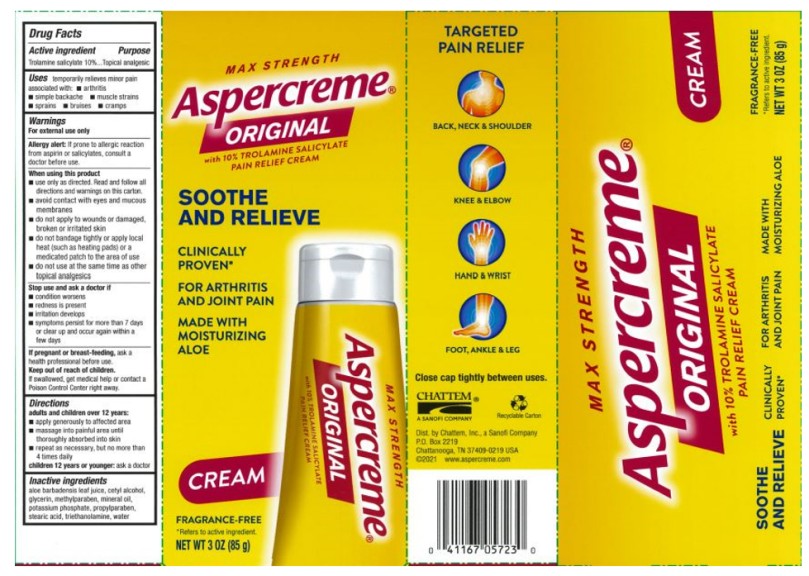 Pill image for aspercreme pain relieving creme