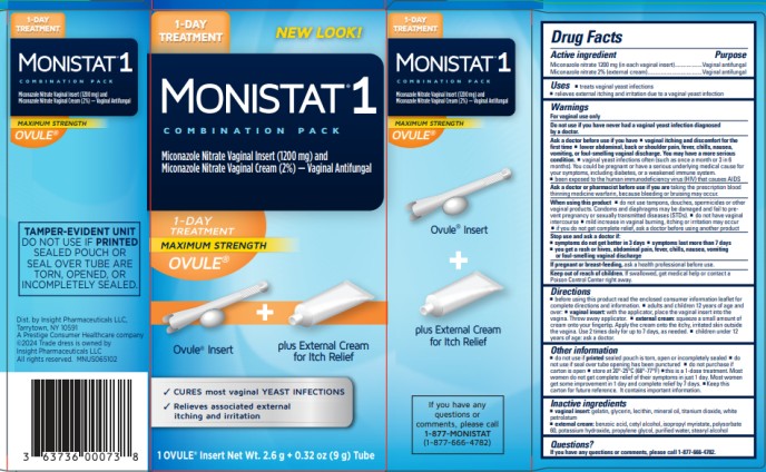 Pill image for Monistat 1 Combination Pack_suppository-tube_63736-013-30