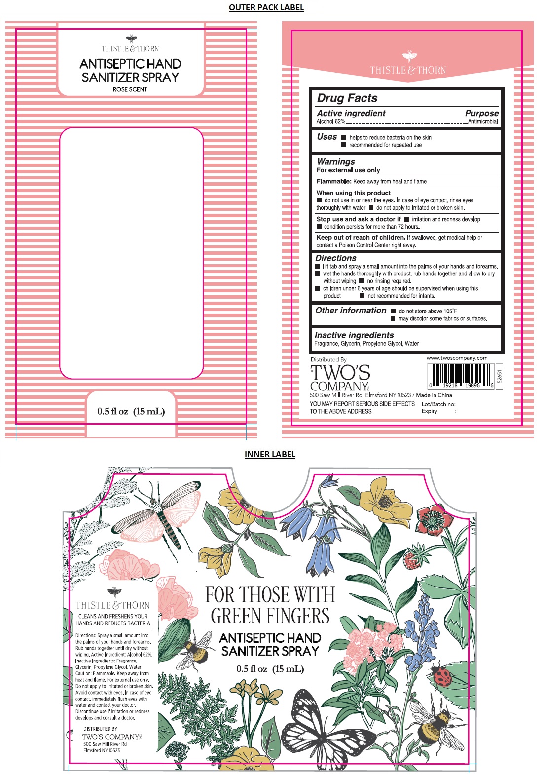 Pill image for Antiseptic Hand Sanitizer Spray-rose Scent