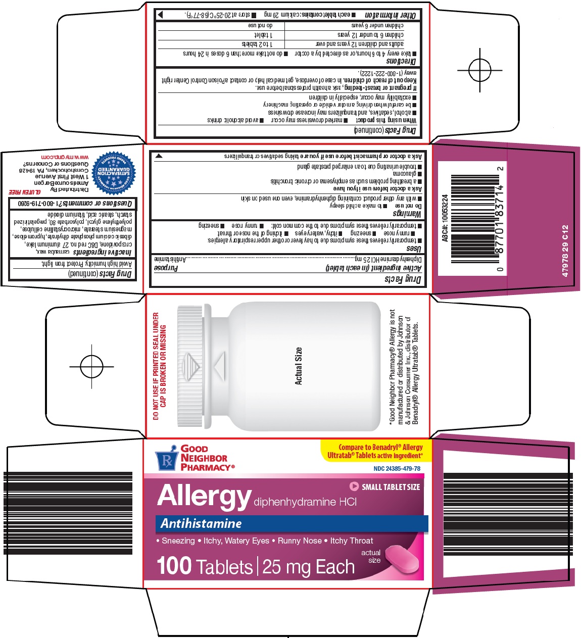 Pill image for Amerisource Bergen Allergy Drug Facts