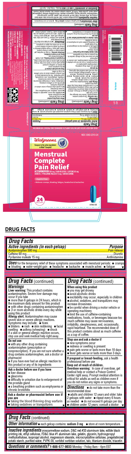 Pill image for Walgreens Menstrual Complete Pain Relief