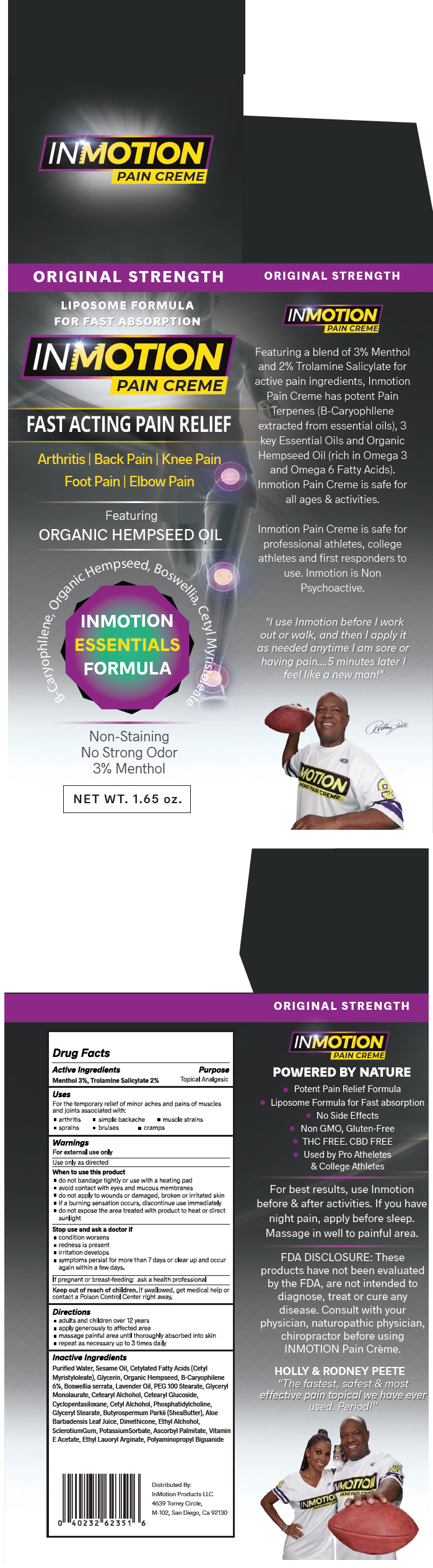 Pill image for Inmotion Pain Creme Original Strength