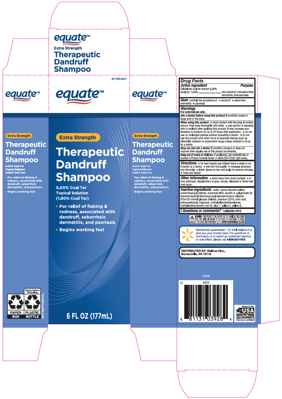 Pill image for Equate™ Extra Strength Therapeutic Dandruff Shampoo