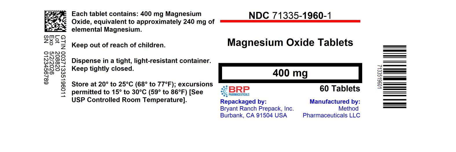 Pill image for Magnesium Oxide