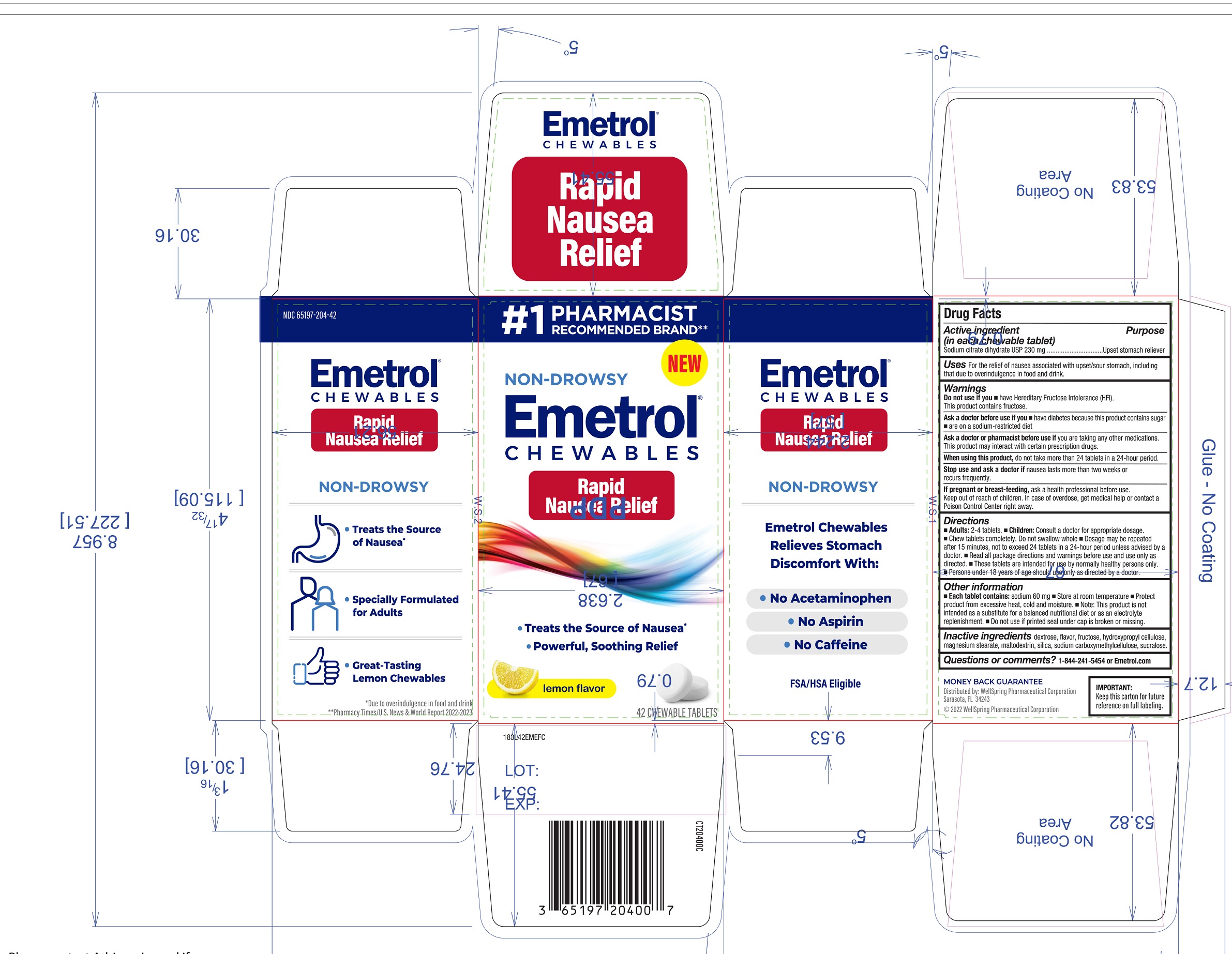 Pill image for Emetrol Chewables Rapid Nausea Relief