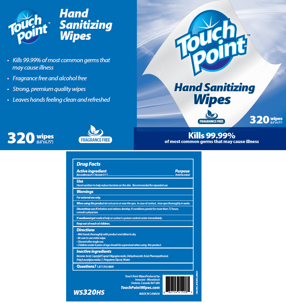 Pill image for touchpoint™ hand sanitizing wipes fragrance free