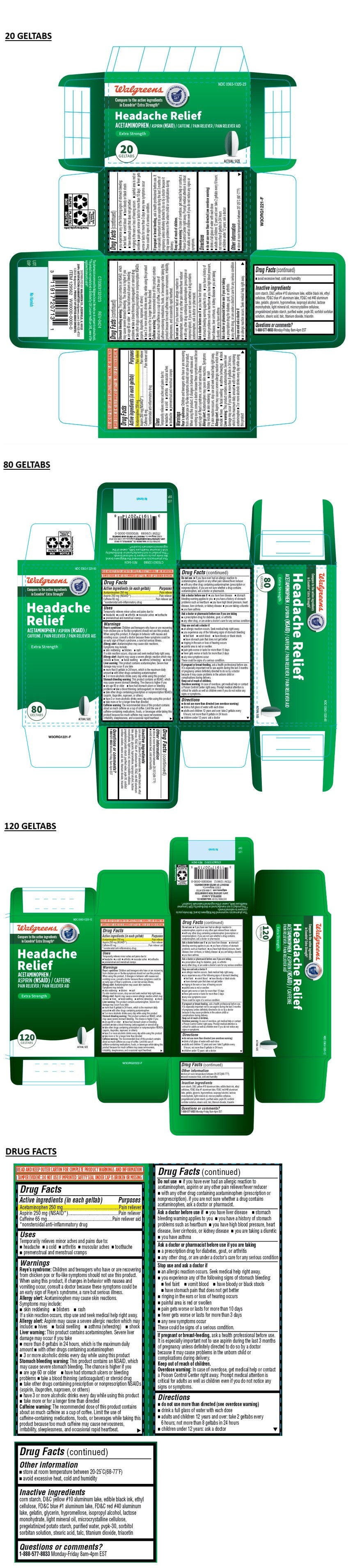 Pill image for Walgreens Headache Relief Geltabs