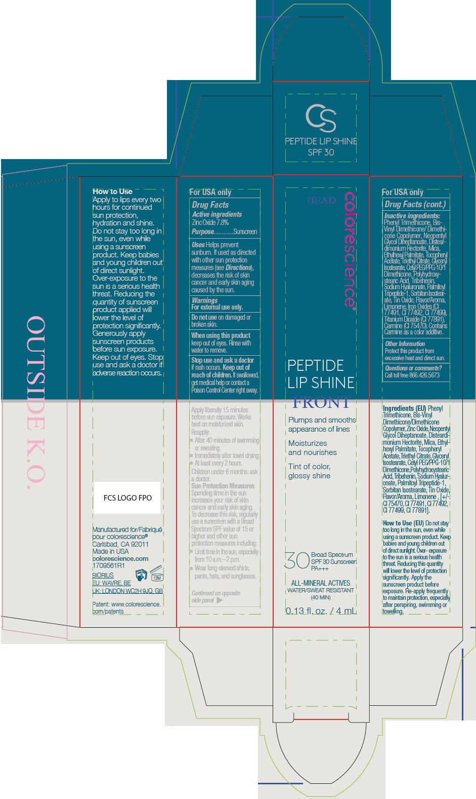 Pill image for peptide lip shine spf30 sunscreen