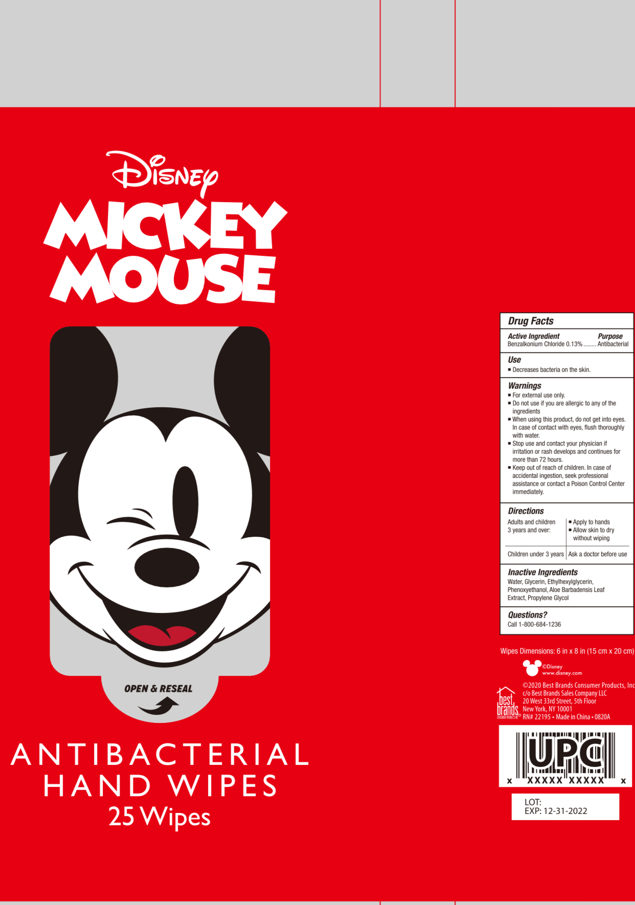 Pill image for Disney Mickey Mouse Hand Wipes