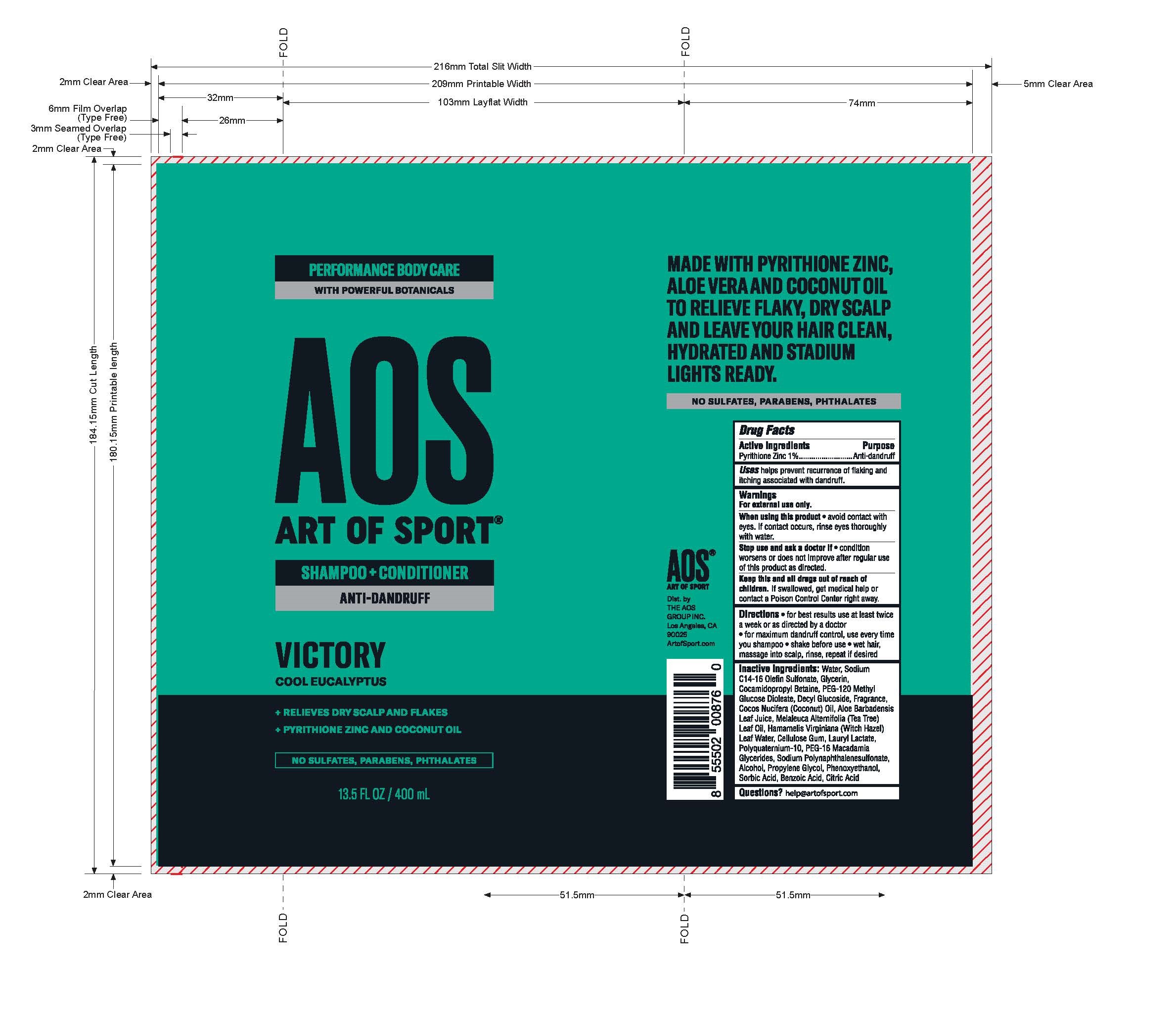 Pill image for Art Of Sport Shampoo And Conditioner Anti-dandruff.