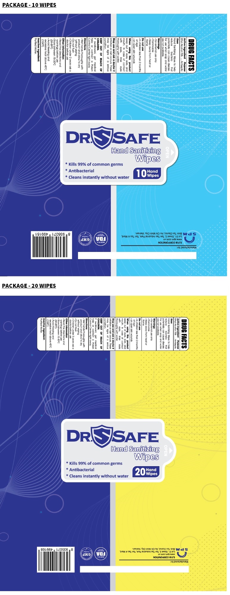 Pill image for Dr. Safe Hand Sanitizing Wipes