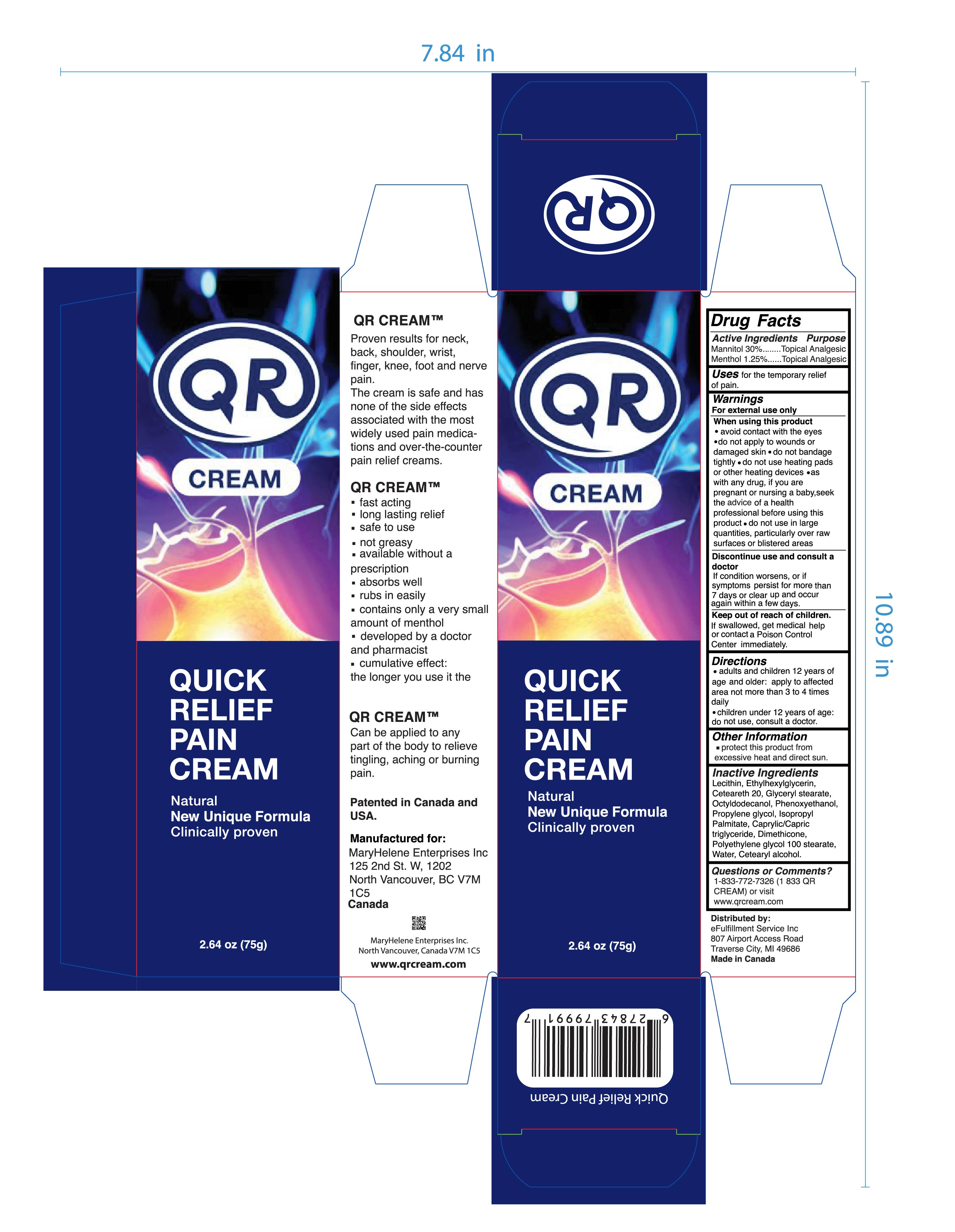 Pill image for Qr Pain Cream 75g