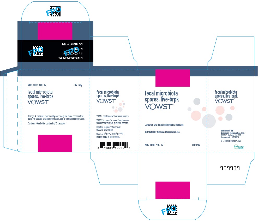 Pill image for These Highlights Do Not Include All The Information Needed To Use Vowst™ Safely And Effectively. See Full Prescribing Information For Vowst.
