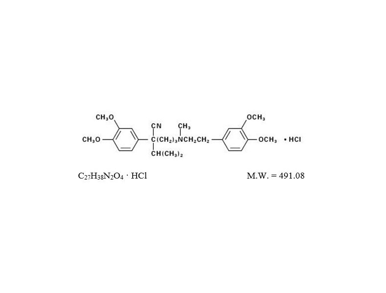 Pill image for Verapamil Hci Injection, Usp 5mg/2ml (2.5mg/ml) 2ml Vial