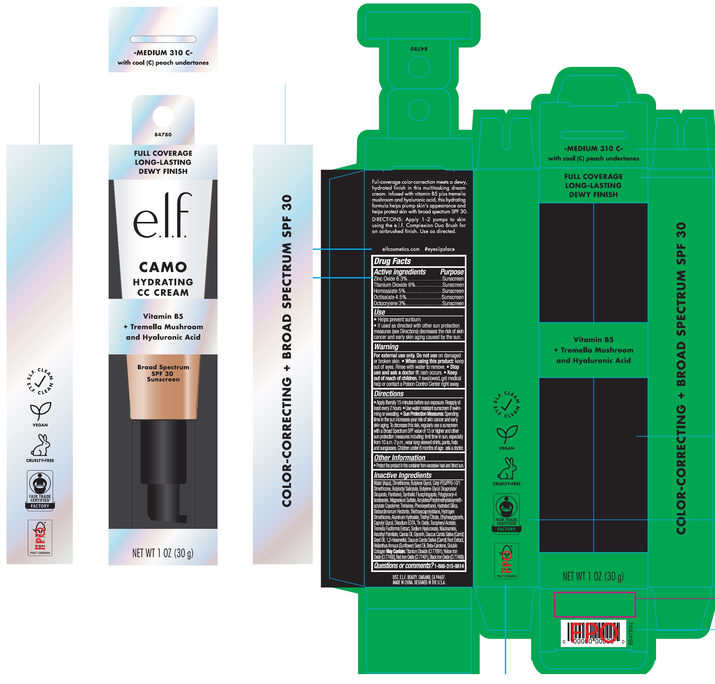 Pill image for Hydrating Camo Cc Cream Spf30 Medium 310 C