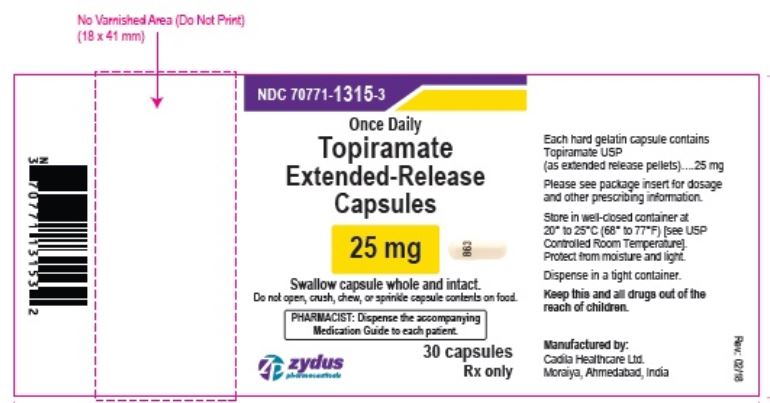 Pill image for Topiramate Extended-release Capsules
