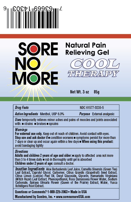 Pill image for Sore No More Cool Therapy Natural Pain Relieving Gel