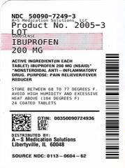 Pill image for Perrigo Ibuprofen Drug Facts