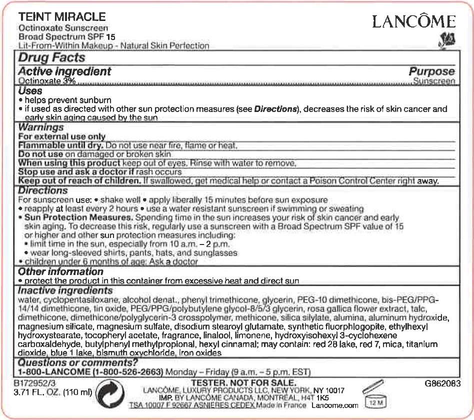 Pill image for Teint Miracle Octinoxate Sunscreen Broad Spectrum Spf 15