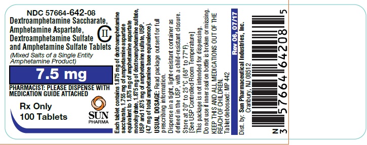 Pill image for Dextroamphetamine Saccharate, Amphetamine Aspartate, Dextroamphetamine Sulfate, Amphetamine Sulfate Tablets (mixed Salts Of A Single Entity Amphetamine Product) (cii)