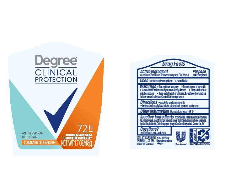 Pill image for Degree Clinical Protection Summer Strength 72h Antiperspirant Deodorant