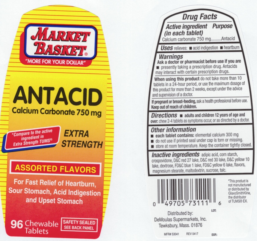 Pill image for Extra Strength Antacid Assorted Fruit