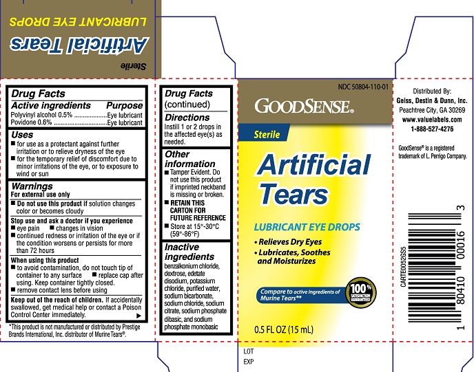 Pill image for Good Sense Artificial Tears (pld)