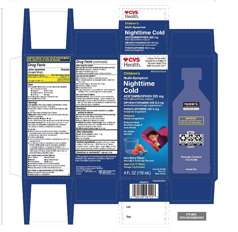 Pill image for Cvs Children’s Nighttime Multi-symptoms Cold 4 Fl Oz (180 Ml)