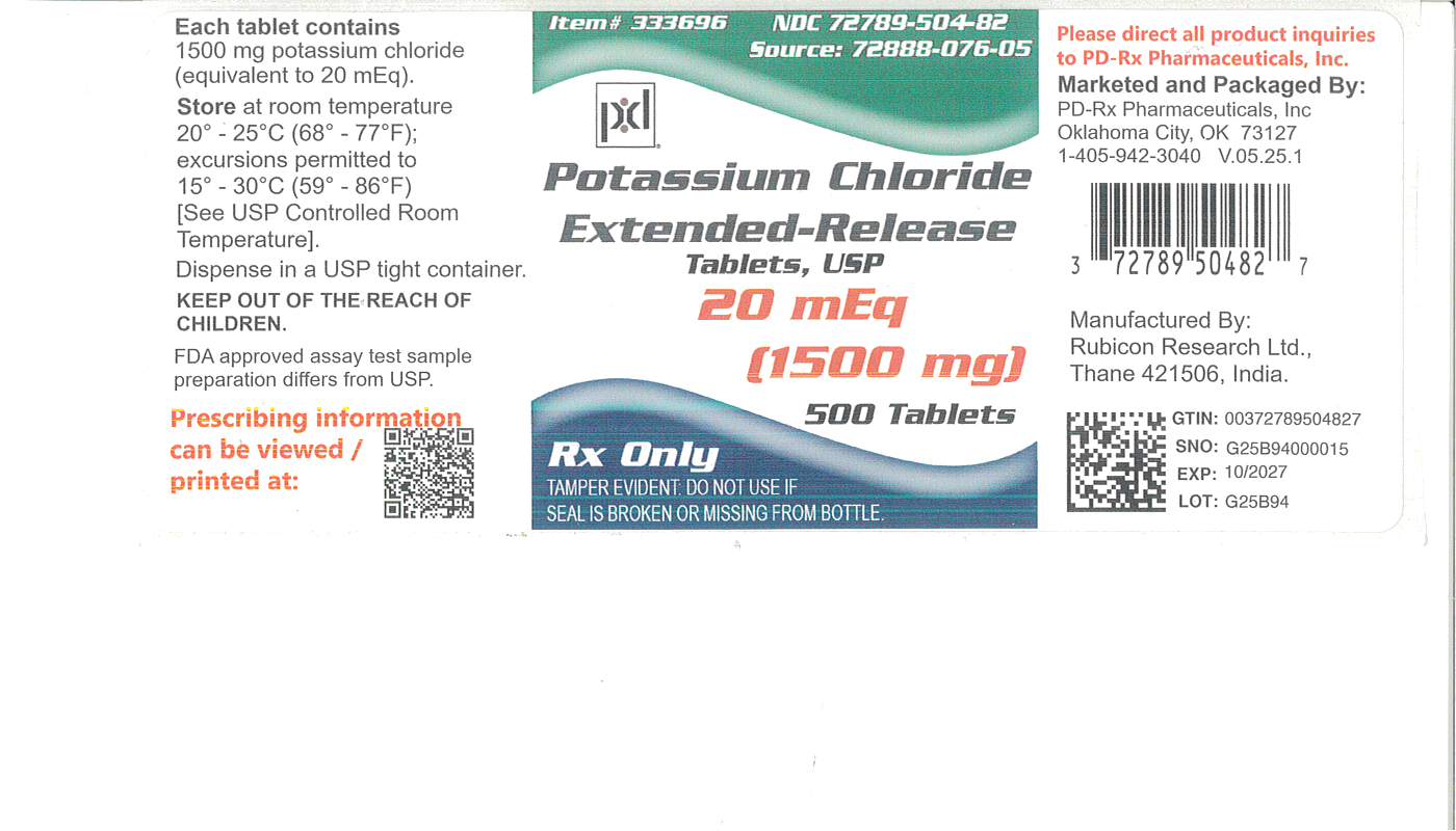 Pill image for These Highlights Do Not Include All The Information Needed To Use Potassium Chloride Extended-release Tablets Safely And Effectively. See Full Prescribing Information For Potassium Chloride Extended-release Tablets.