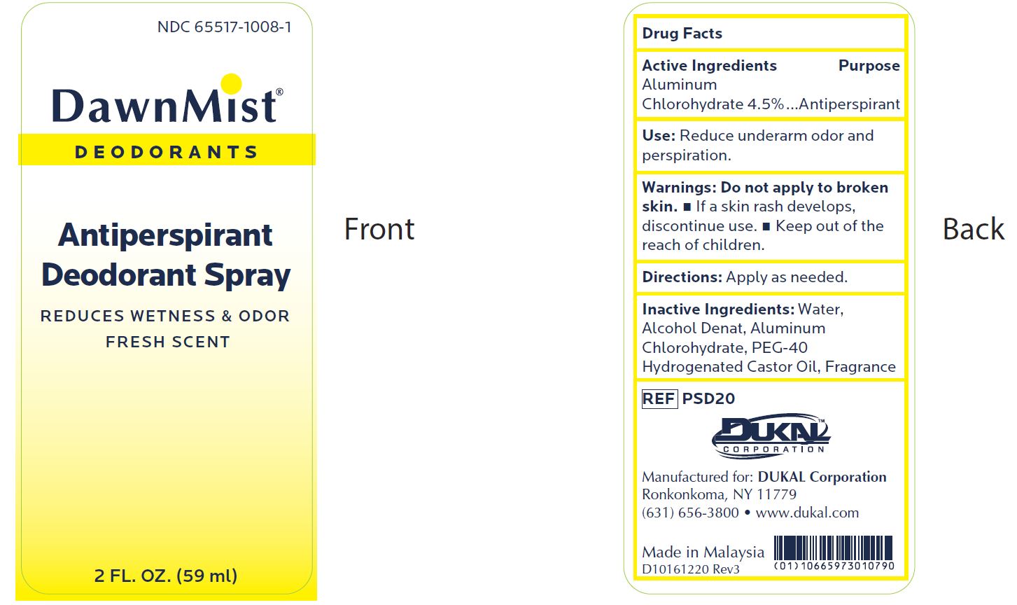 Pill image for Dawnmist Antiperspirant Deodorant