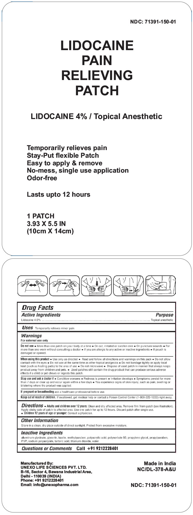 Pill image for Lidocaine Pain Relieving Patch