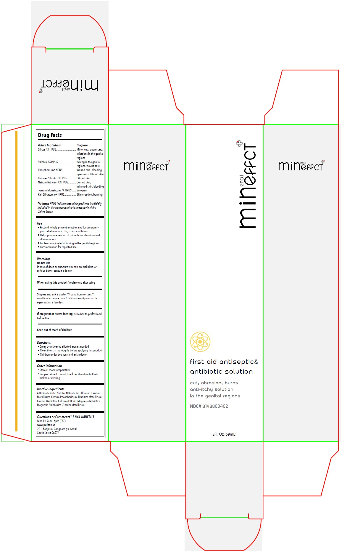 Pill image for Mineffect First Aid Antiseptic & Antibiotic Solution